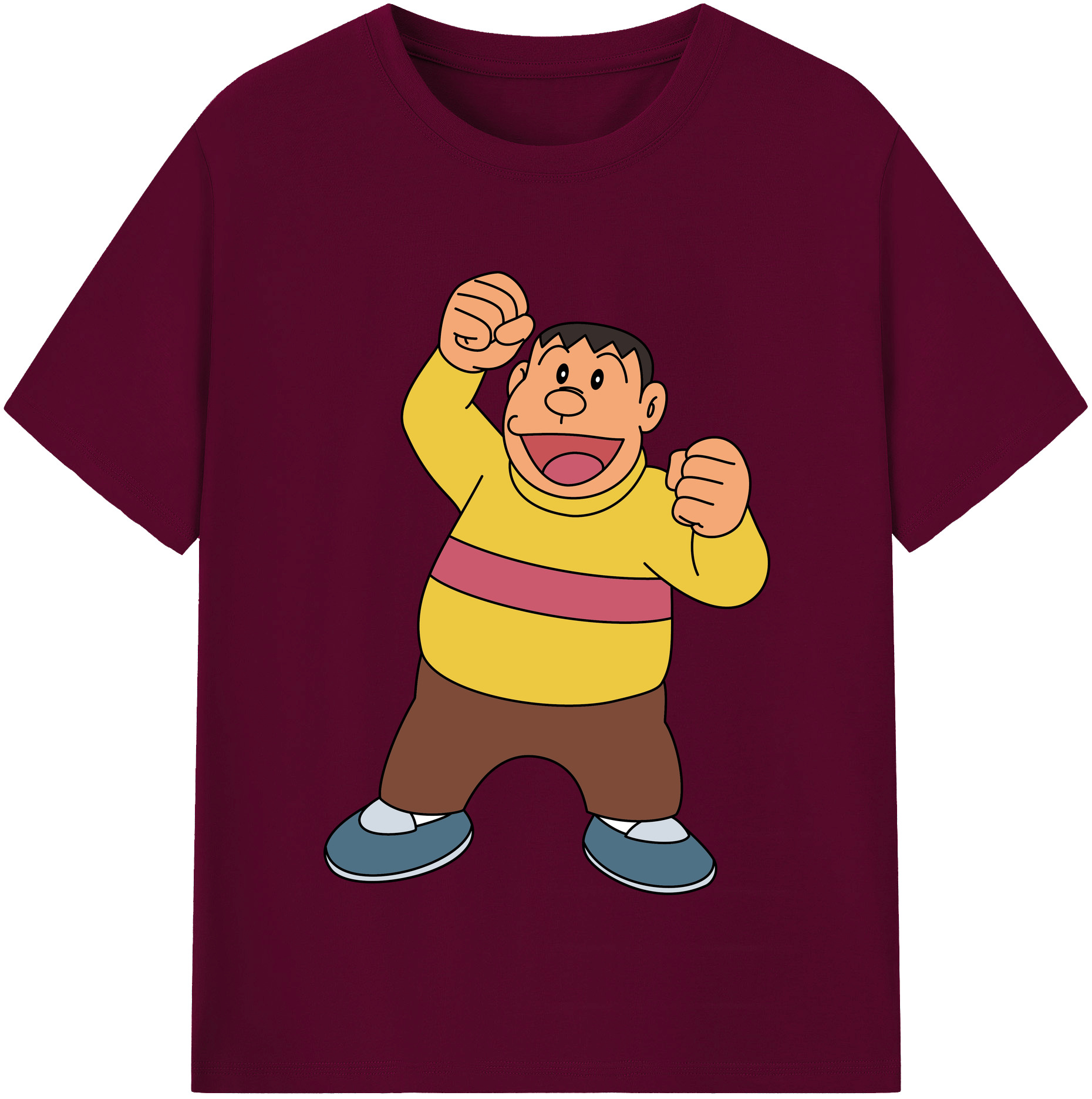 （画像用） ドラえもん 剛田武 Doraemon Gouta Takeshi レディースカジュアルプリントTシャツ（綿100％）